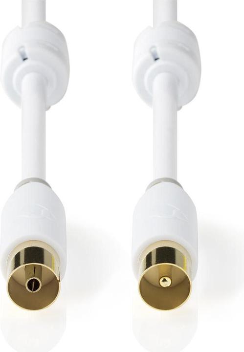 Produktbild Nedis Koaxial Kabel IEC (Coax) Stecker IEC (Coax) Buchse Vergoldet 75 Ohm Doppelt geschirmt Unisex (75 dB, Antennenkabel)