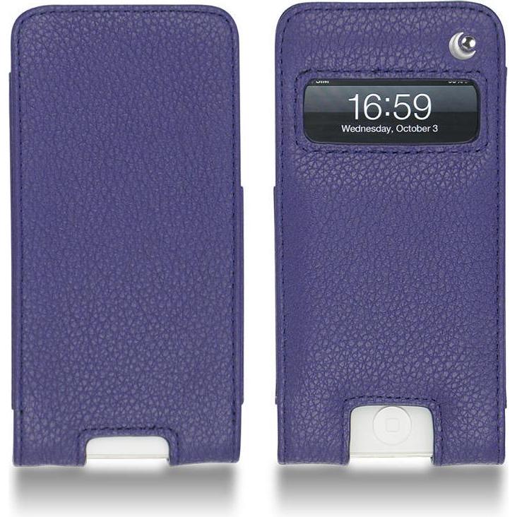 Noreve Lederschutzhülle (Apple iPhone 5), Smartphone Hülle, Violett