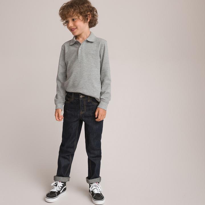 Actual product image La Redoute Collections 2-Pack Long Sleeve Polo Shirts (152)