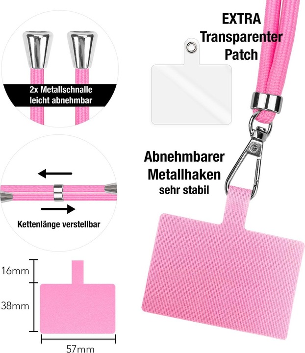 Productafbeelding Nalia Universele mobiele telefoonketting met pad