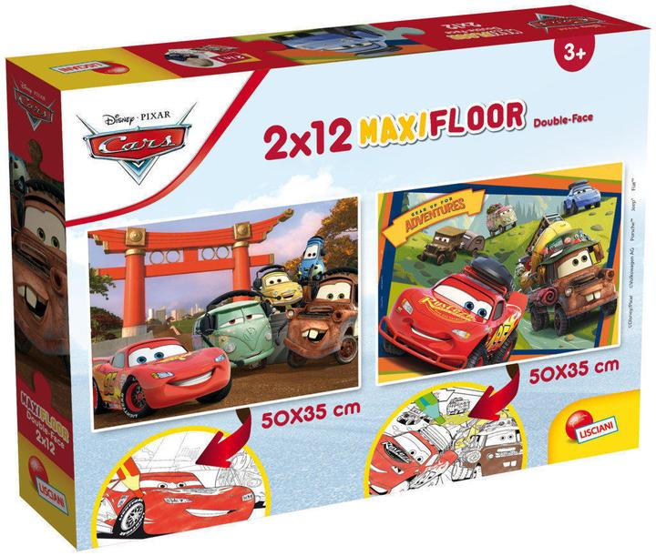 Produktbild Lisciani Puzzle Supermaxi 2x12 Auta (12 Teile)