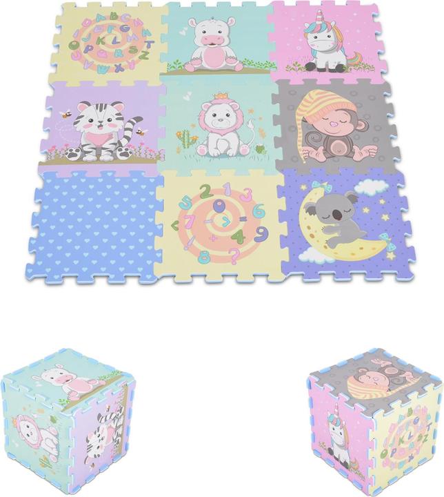 Productafbeelding Moni Puzzel Speelmat 9 stukjes
