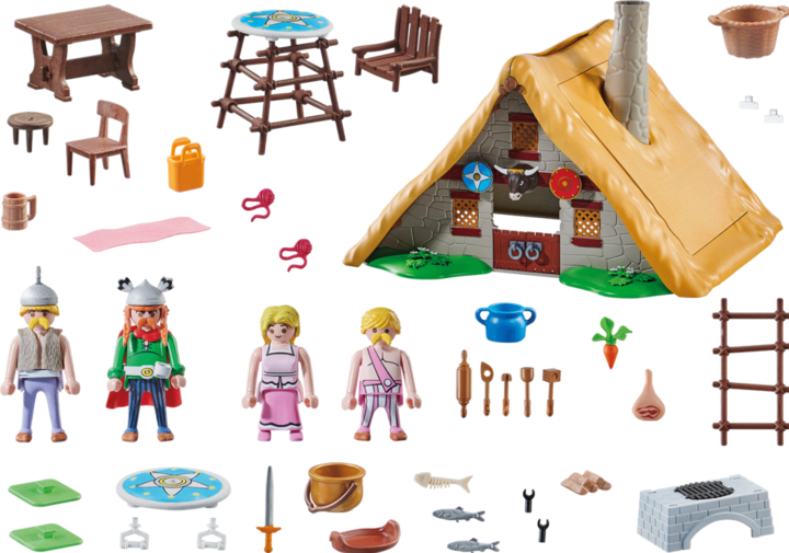 Image du produit Playmobil La hutte d'Abraracourcix (70932, Playmobil Astérix)