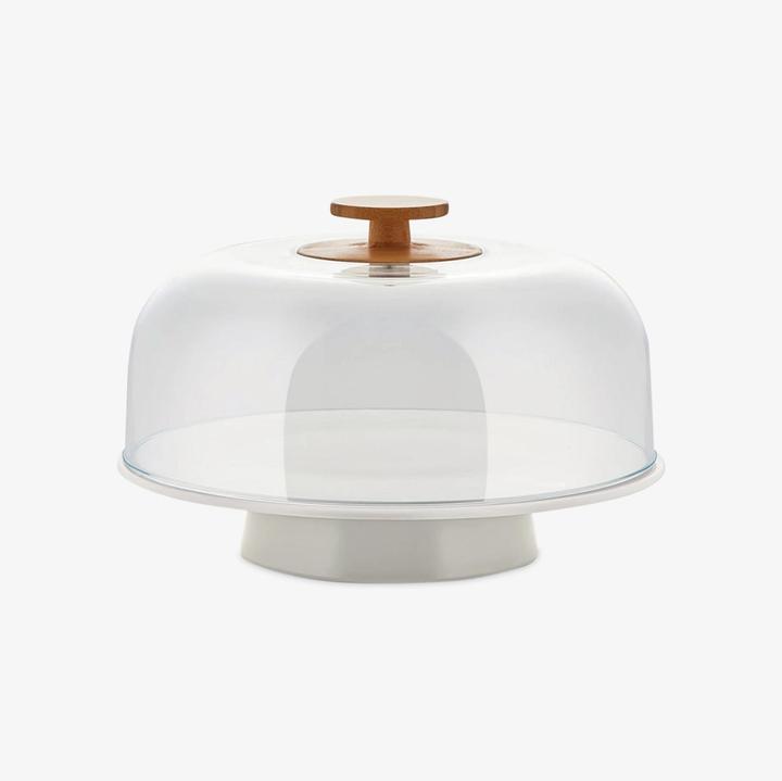 Actual product image Alessi Tortenplatte MATTINA hellgrau