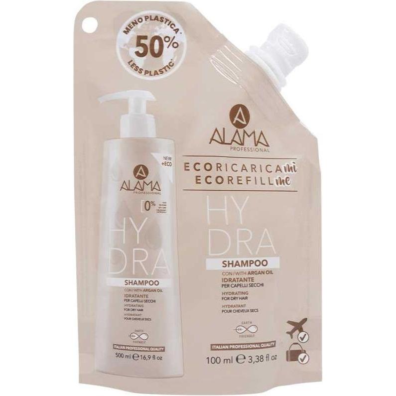 Alama Professional, Shampoo, Hydra Eco Refill (100 ml, Flüssiges Shampoo)