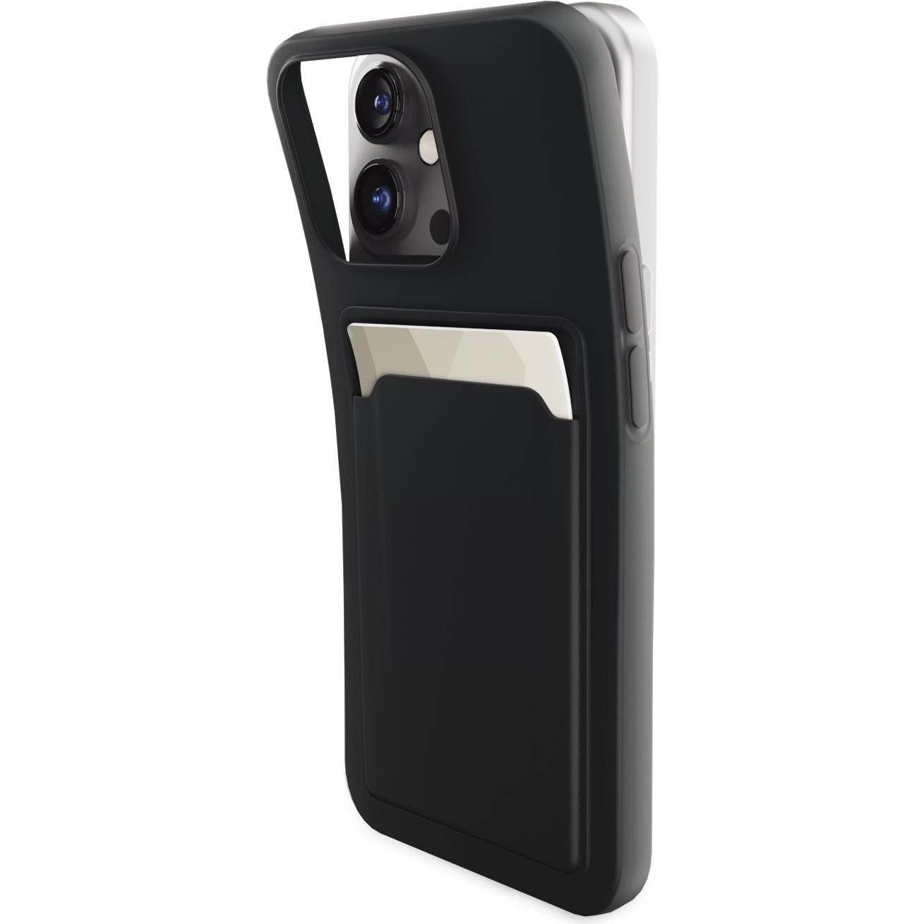 Mobilize Gummi-Gelly-Kartenhülle (Samsung Galaxy A15), Smartphone Hülle, Schwarz