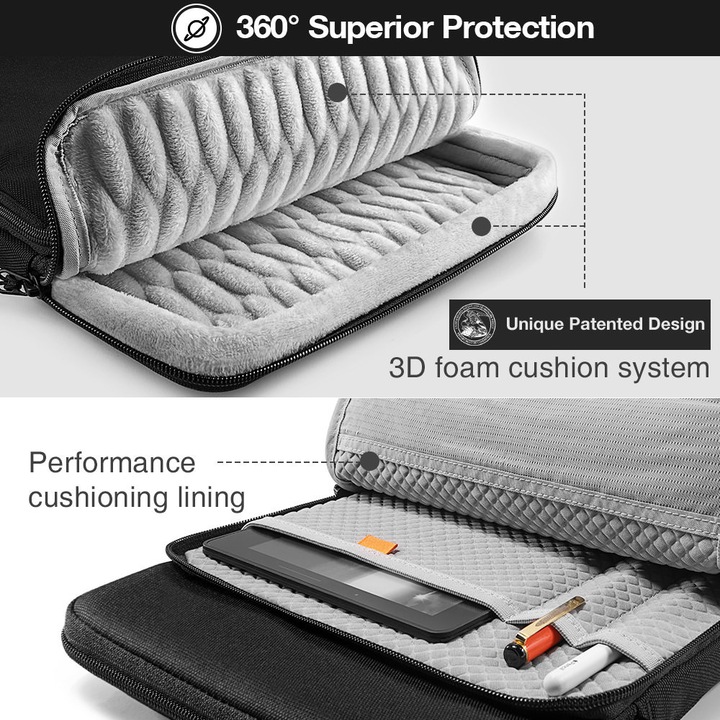 Produktbild tomtoc H13 (9.7-11") Tablet Sleeve (iPad Air 2014 (2. Gen), iPad Pro 11 2020 (2. Gen), iPad Pro 10.5 2017 (1. Gen), iPad Pro 10.5 2019 (2. Gen), iPad Pro 11 2018 (1. Gen), iPad Air 2020 (4. Gen), iPad Air 2022 (5. Gen), iPad Air 2019 (3. Gen))