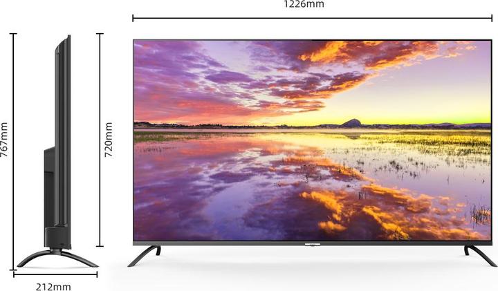 Actual product image CHiQ U55QM8V (139 cm(55 inch), black, UltraHD/4K, triple tuner, Android) (55", QLED, 4K)