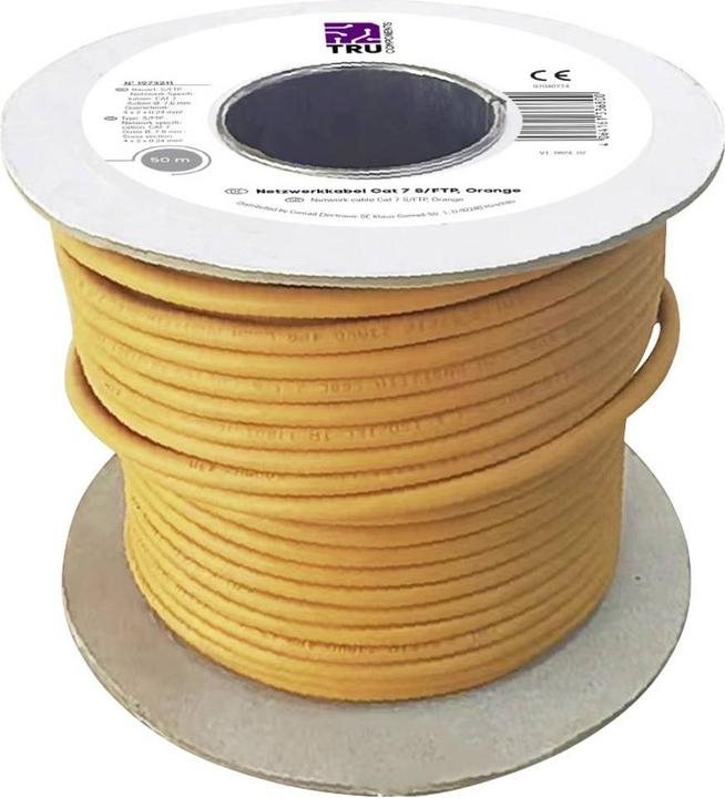 Produktbild Tru Components Netzwerkkabel (S/FTP, CAT6a, 50 m)