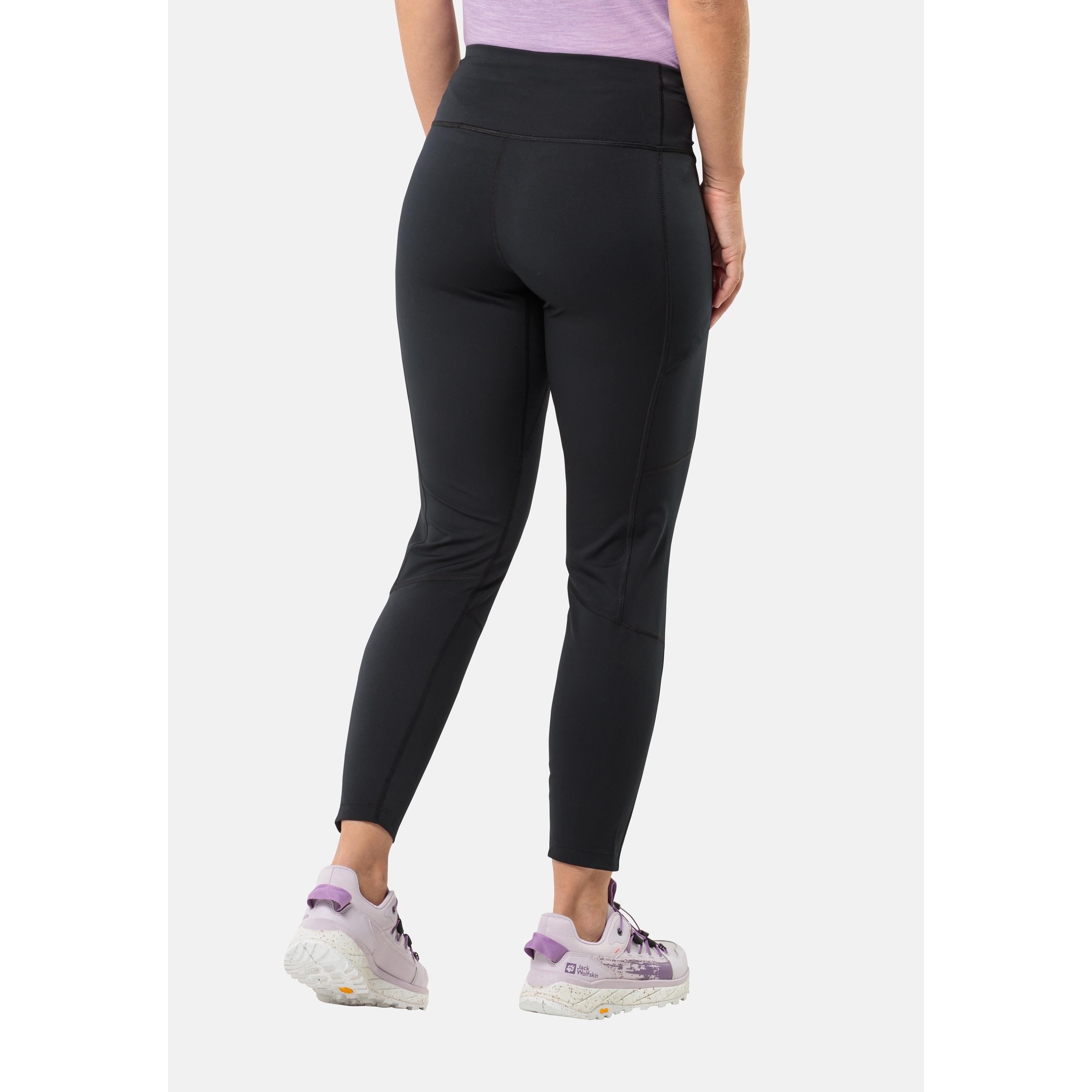 Thumbnail - Jack Wolfskin, Damen, Outdoorhose, Kammweg Tights W (L), Schwarz, L