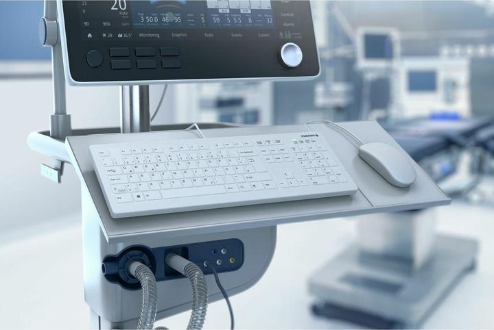 Actual product image CHERRY ACTIVE KEY MTA AK-C8112 Corded DE-Layout white (DE, Cable)