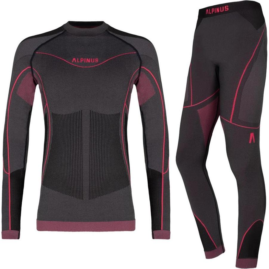 Alpinus, Mädchen, Funktionsshirt, Thermoaktive Unterwäsche für Mädchen Tactical Mora Set graphit-pink SI8937 - SI8939 12...