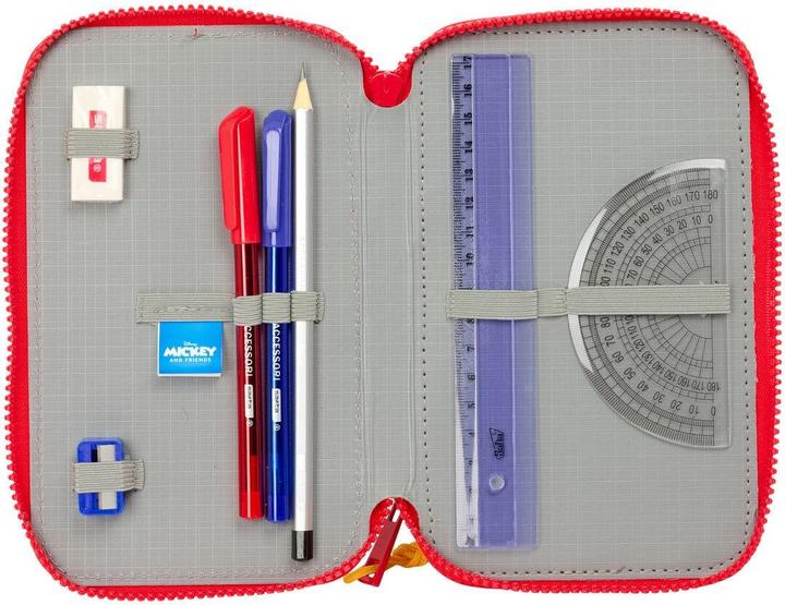 Actual product image Mickey Mouse Club House Dreifaches Federmäppchen Mickey Mouse Clubhouse Good day Blau 12,5 x 19,5 x 5,5 cm 37 Stücke