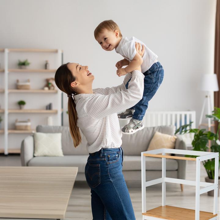 Actual product image Relaxdays Learning stool