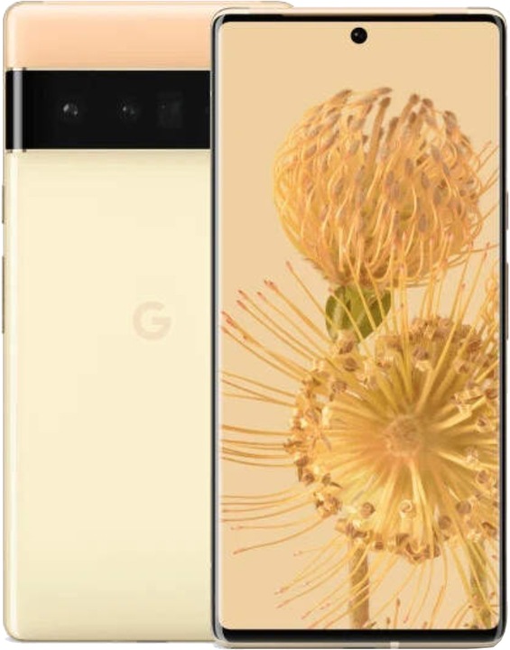 Produktbild Google Pixel 6 Pro (128 GB, Sorta Sunny, 6.70", SIM + eSIM, 50 Mpx, 5G)