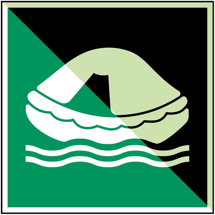 Productafbeelding Brady ISO veiligheidsbord - Reddingsvlot
