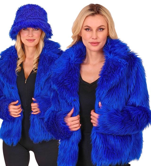 Produktbild Widmann Blaue Damen Plüschjacke (XXL)