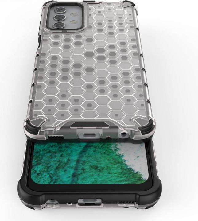 Produktbild Hurtel Honeycomb Handyhülle Schutzhülle mit TPU Rahmen für Samsung Galaxy A32 5G grün (Samsung Galaxy A32 5G)