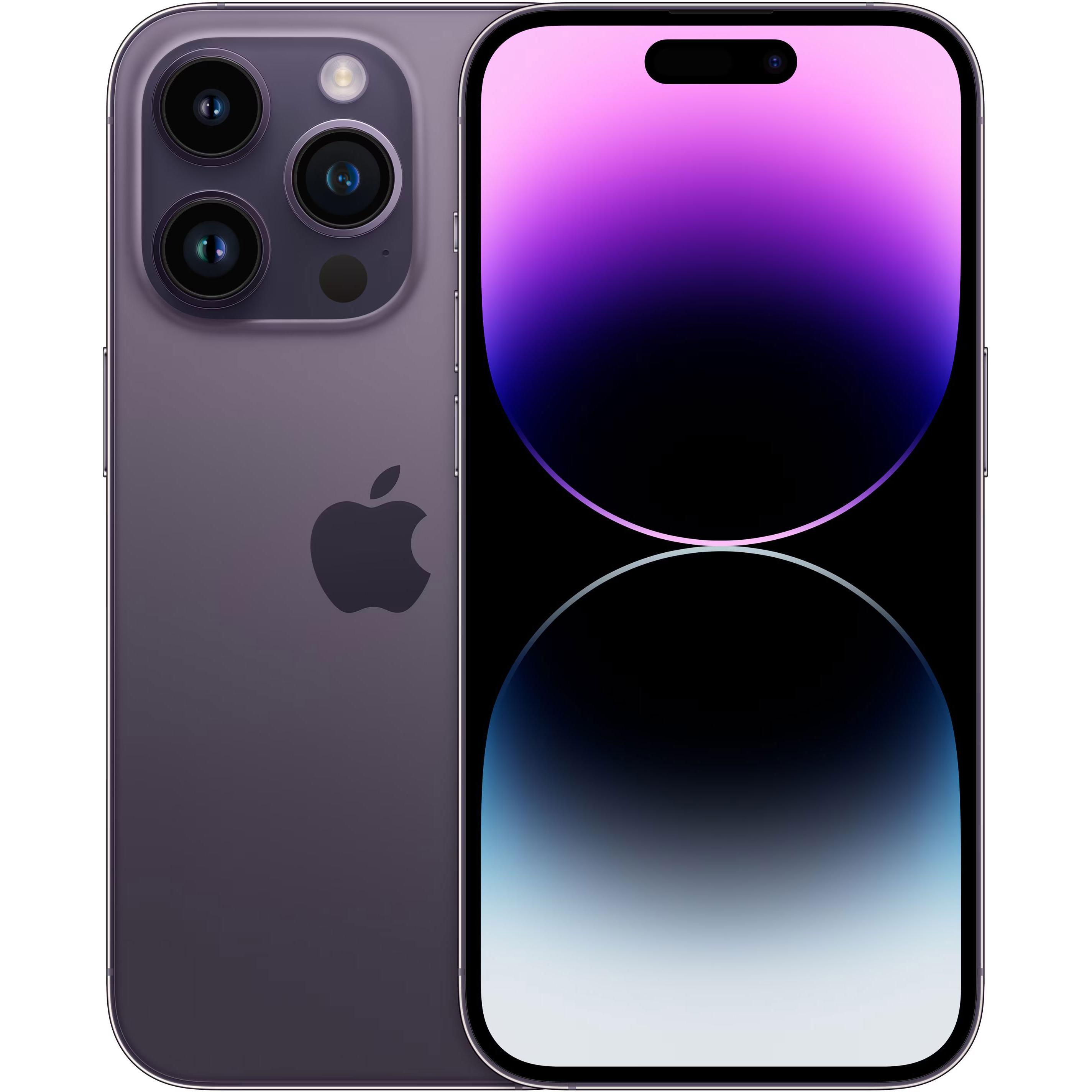 Apple iPhone 14 Pro (512 GB, Deep Purple, 6.10", SIM + eSIM, 48 Mpx, 5G), Smartphone, Violett