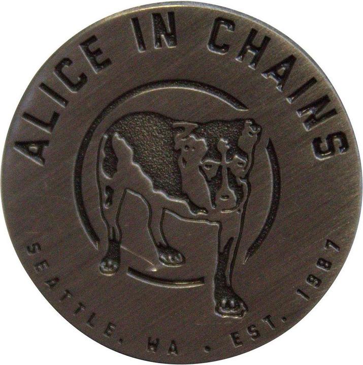 Produktbild Alice In Chains Abzeichen Three Legged Dog Messing