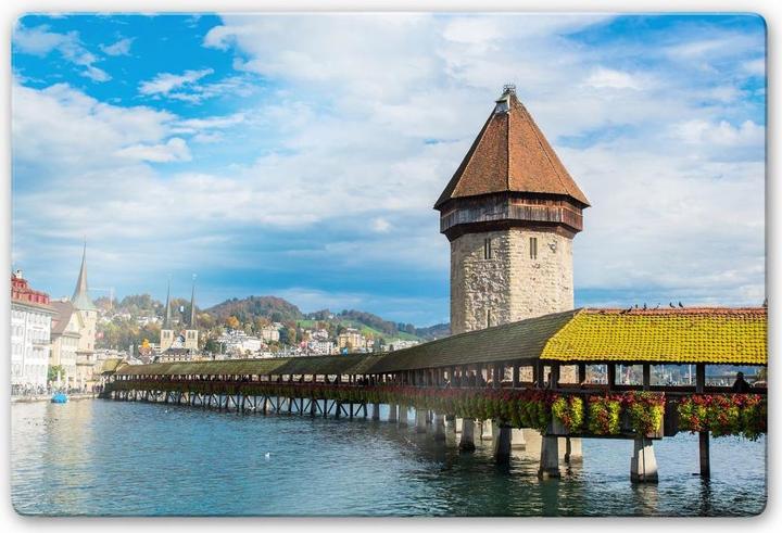 Actual product image Trenddeko Wooden bridge in Lucerne (60 x 40 cm)