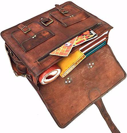 Produktbild Devil Hunter Killer Handgemachte Vintage Leder Messenger-Tasche
