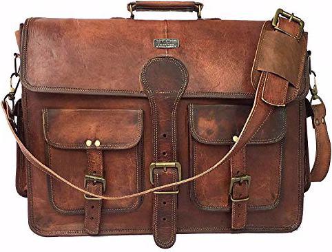 Produktbild Devil Hunter Killer Handgemachte Vintage Leder Messenger-Tasche