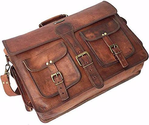Produktbild Devil Hunter Killer Handgemachte Vintage Leder Messenger-Tasche