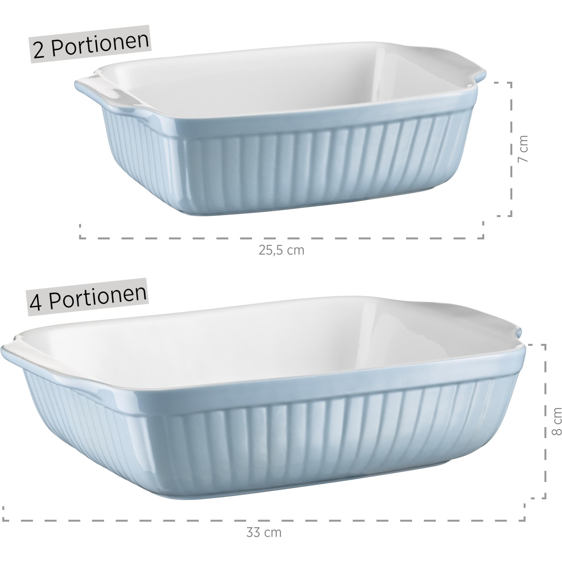 Thumbnail - Mäser Kitchen Time, Auflaufform, Blau, Weiss