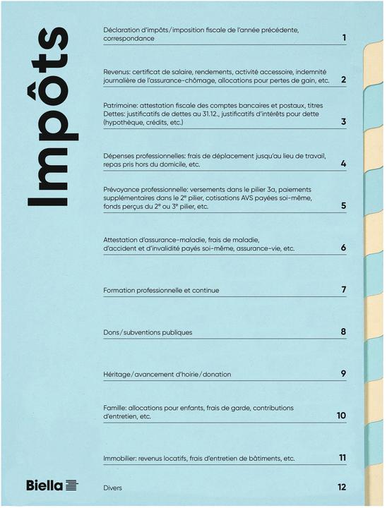 Produktbild Biella Steuermappe (A4, 1x)