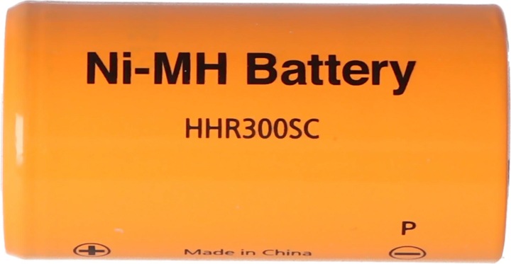 Produktbild Panasonic SUB-C HHR300SC NiMH Akku Flattop Abmessungen 22,2x42,5mm (1 Stk., Sub-C, 3000 mAh)