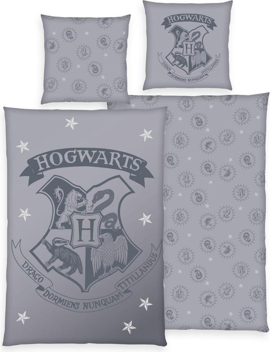 Immagine prodotto Herding Biancheria da letto Harry Potter grigio 135 x 200 cm / 80 x 80 cm
