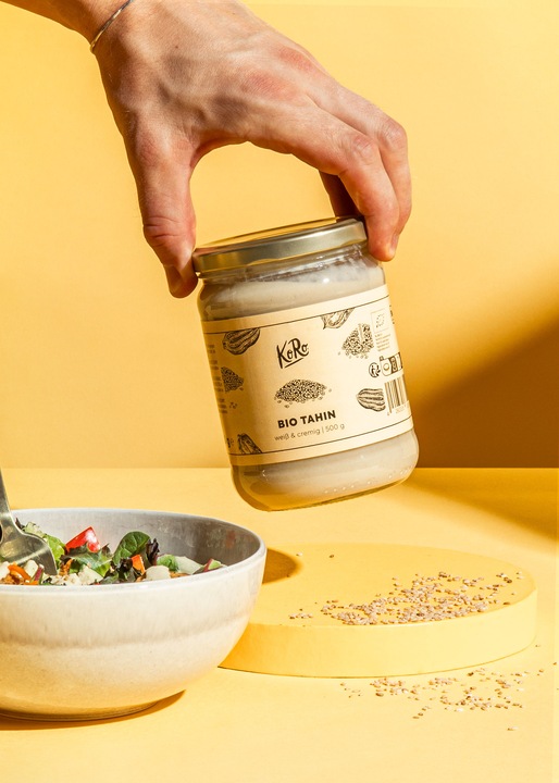 Actual product image KoRo Organic sesame butter made from hulled sesame seeds (500 g)