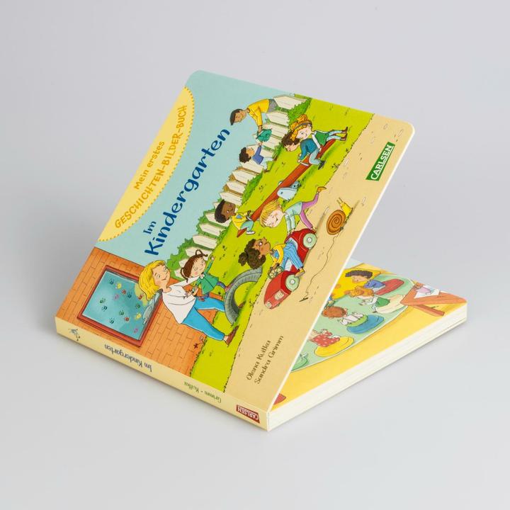 Immagine prodotto La mia prima storia e il mio primo libro illustrato: all'asilo (Tedesco)