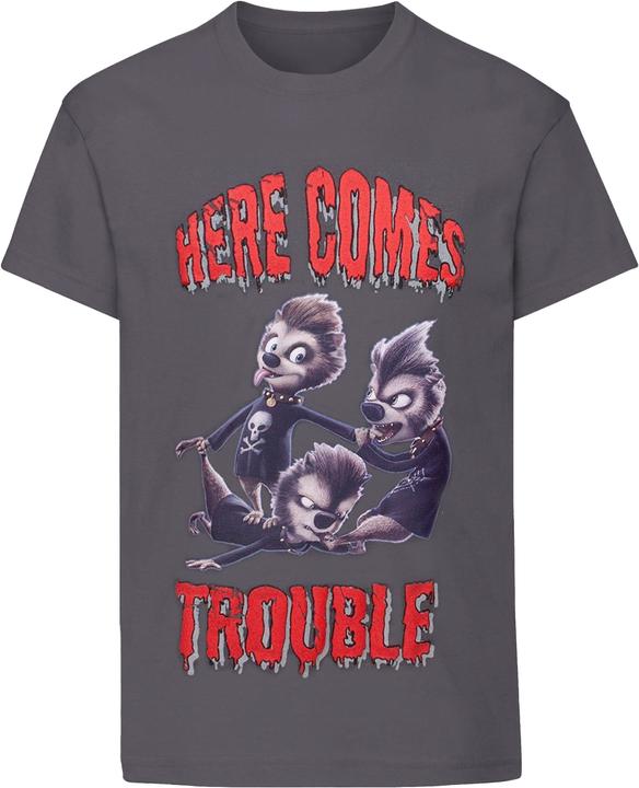 Actual product image Universal Textiles Here Comes Trouble TShirt boys (104)