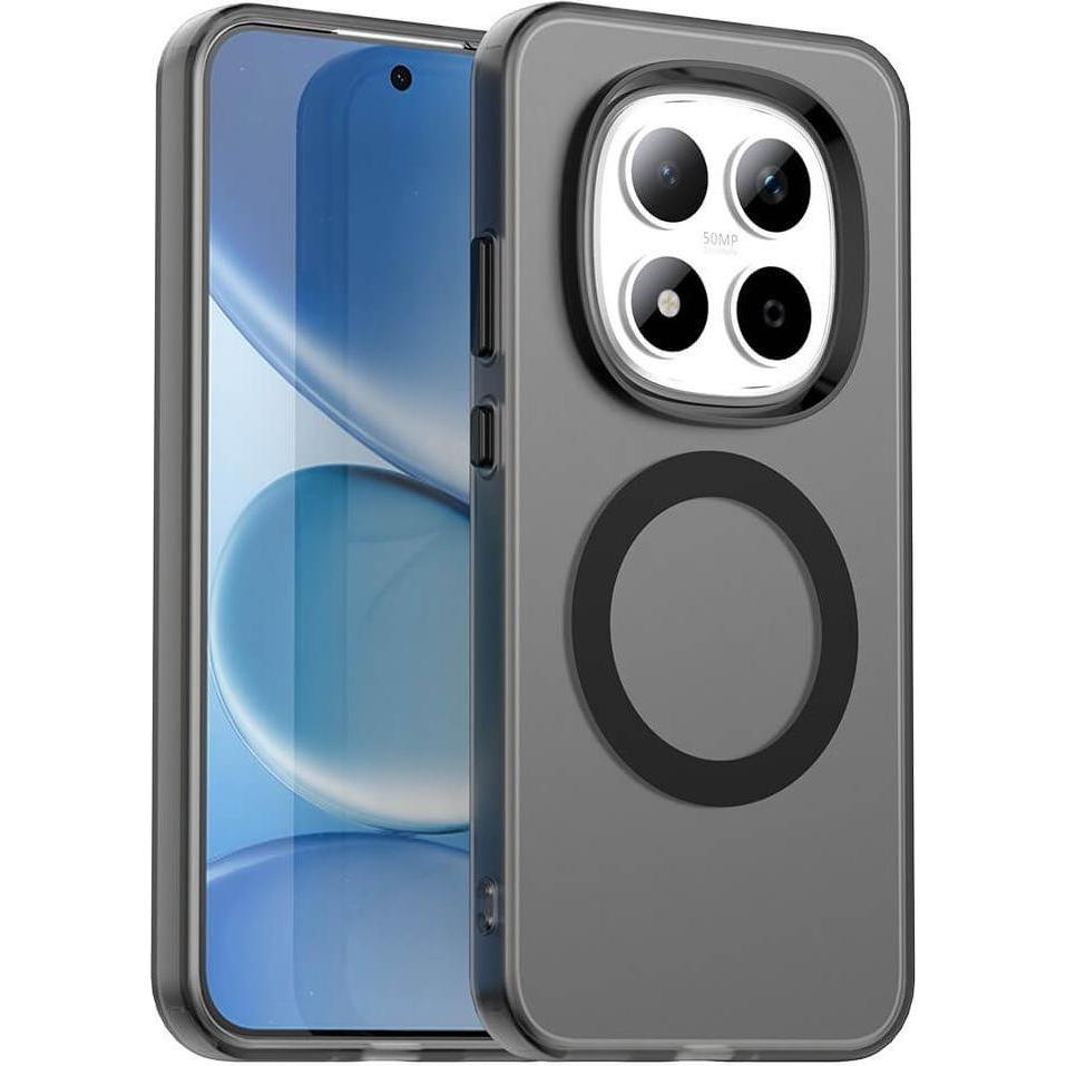 Cover-Discount Xiaomi Redmi Note 15 Pro 5G - Handyhülle mit Magnet und Farbakzent (Xiaomi Redmi 15 5G), Cover smartphone, Nero