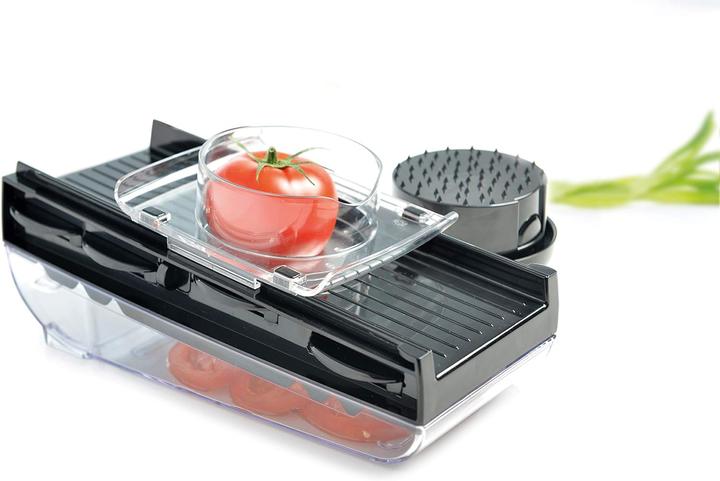 Actual product image Mastrad V-Klingen Mandoline mit Behälter