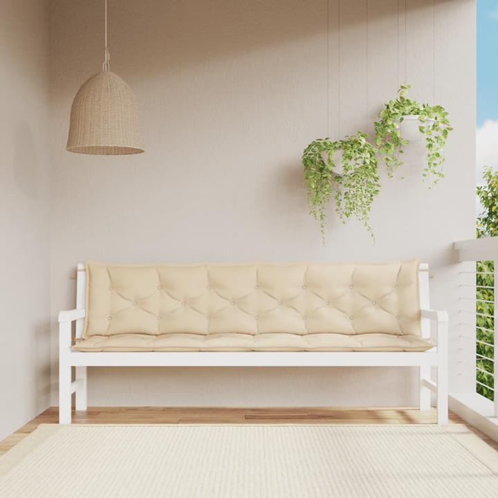 Immagine prodotto vidaXL Cuscini per panca da giardino 2 pezzi. Tessuto O x Ford (200 x 50 x 7 cm)