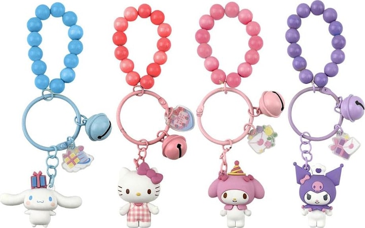 YuMe Sanrio Celebration Series Schlüsselanhänger & Armband Hello Kitty and Friends Display (12)