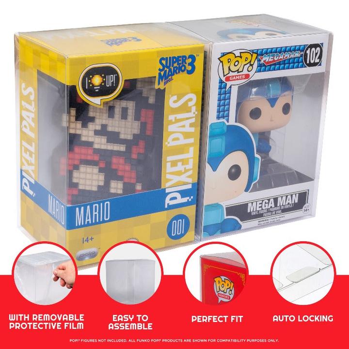 Actual product image Evoretro - Premium Funko Pop Plastic Protector for 10cm 10-Pack