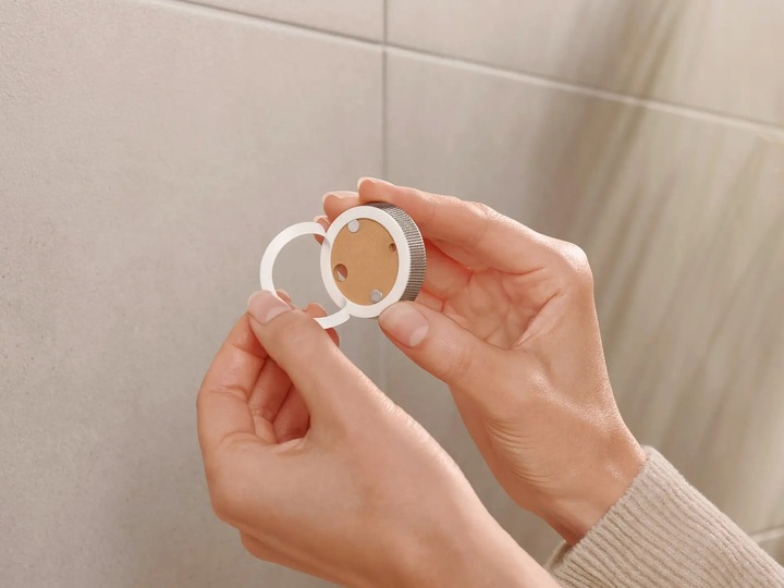 Actual product image tesa MOON WHITE Soap dispenser incl. adhesive solution without drilling