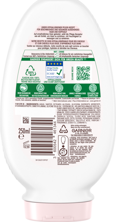 Actual product image Garnier Ultra Doux Delicatesse (250 ml)