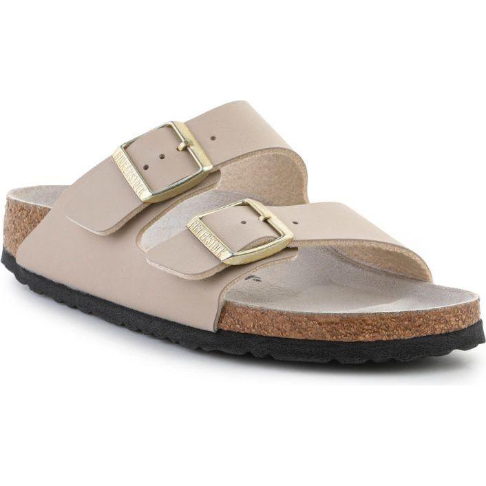 Birkenstock, Donne, Sandali + Ciabatte, Arizona BS 1031438 Castelli di sabbia/ostriche a tre piazze, Grigio, Beige, (38)