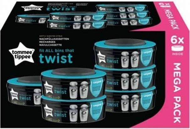 Actual product image Sangenic Twist & Click refill cassettes (6 x)