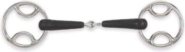 Actual product image Equirubber Equikind+ Single Broken Bevel Snaffle Bit