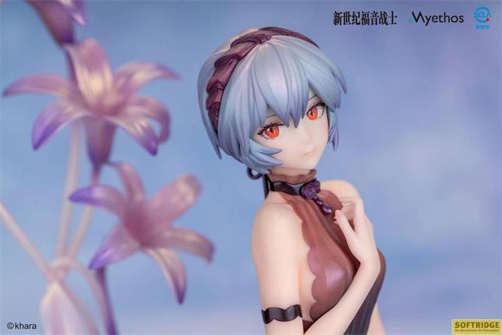 Actual product image Myethos Evangelion statuette PVC 1/7 Rei Ayanami: Whisper of Flower Ver. 15 cm