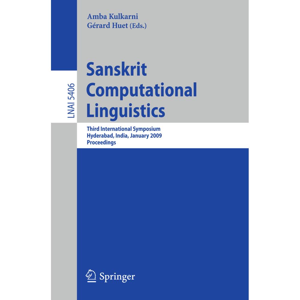 Sanskrit Computational Linguistics, Fachbücher