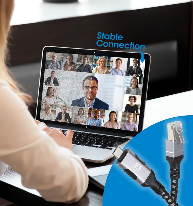 Actual product image Manhattan USB-C auf Gigabit Ethernet-Netzwerkkabel, 2 m (2 m, USB 3.0)