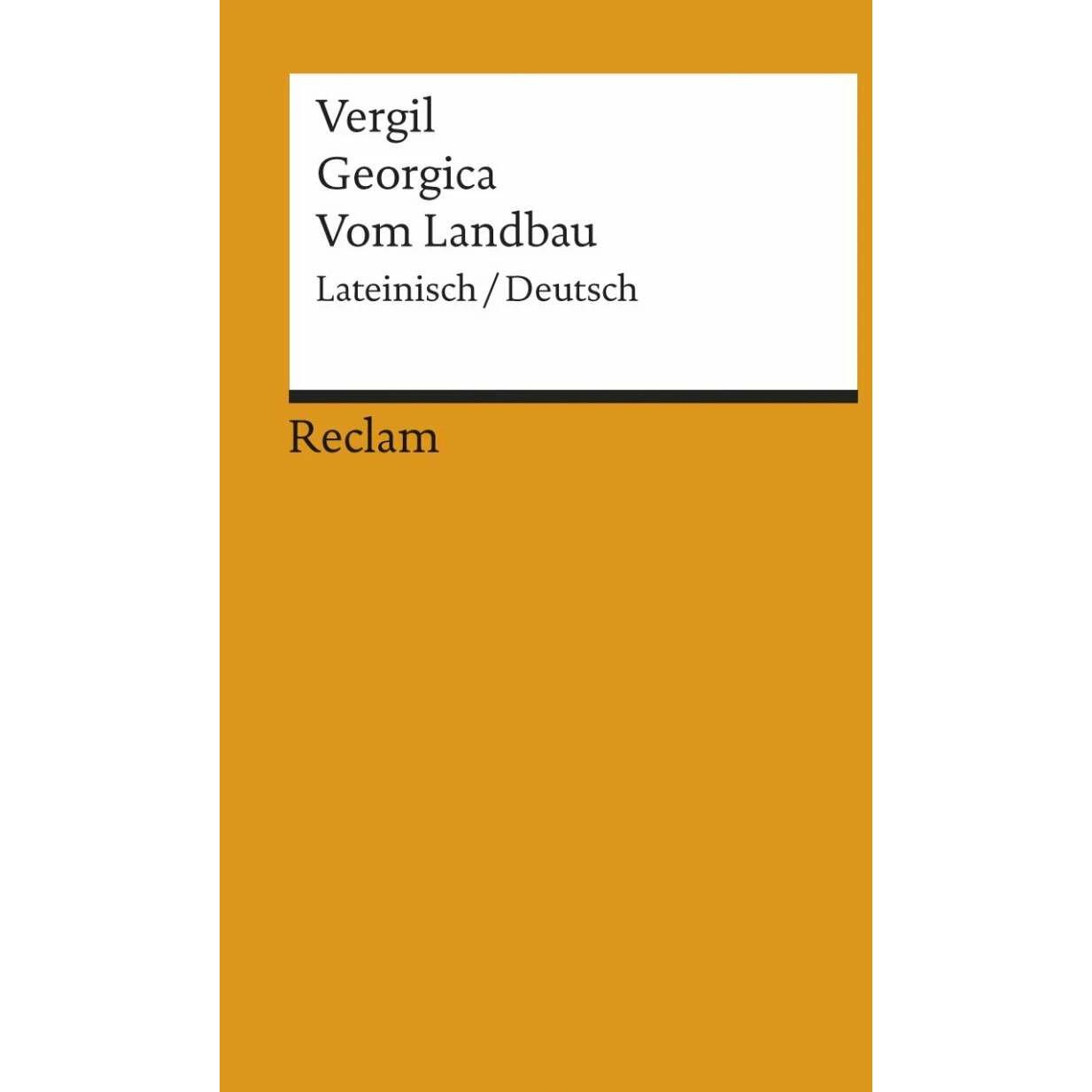 Georgica / Vom Landbau, Sachbücher von Vergil