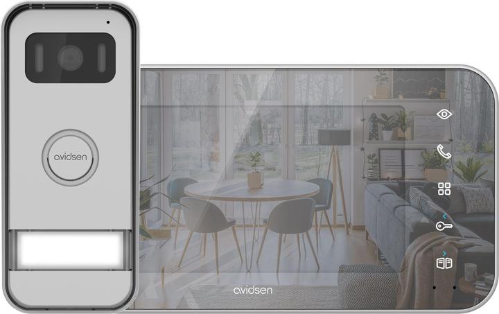 Produktbild Avidsen MAYA Video-Türsprechanlage Kabelgebunden Komplett-Set Aluminium (Kabelgebunden)